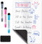 Mifflin-USA Magnetic Dry Erase White Board Sheet for Fridge (12x8''), Stain-Resistant Refrigerator Whiteboard Organizer, Kitchen Planner Board w/ ...