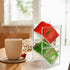 2Pcs Tea Bag Storage Organizer, Stackable Clear Plastic Tea Holder and Coffee Pod Containers, Sugar Creamer Box for Drawer Countertop Cabinet Coff...