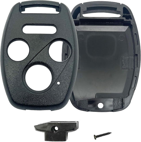 3+1 Buttons Replacement Key Fob Cover Case fit for Honda 2003-2012 Accord 2006-2013 Civic EX 2009-2015 Pilot 2005-2006 CR-V Ridgeline Odyssey Keyl...