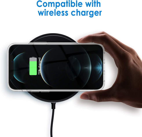 JETech Case for iPhone 12 Pro Max 6.7-Inch, Non-Yellowing Shockproof Phone Bumper Cover, Anti-Scratch Clear Back (Clear)...