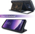 TORU CX PRO Case for Galaxy S8, with Card Holder | Slim Protective Shockproof Heavy Duty Cover with Hidden Credit Cards Wallet Flip Slot Compartme...