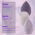 4 Pcs Makeup Sponge Beauty Blender Set - Sponges For Foundation with Egg Case and 1 Holder, Flawless for Cream, Powder Liquid (4PCS,Purple)...