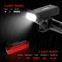 1200 Lumens Bike Lights Front and Back,3 LED USB Rechargeable Bicycle Light,Super Bright Bike Lights for Night Riding,Bike Headlight with Power Ba...