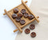 200PCS 5/8 Inch (15mm) Brown Color Wooden Buttons DIY Crafts Button Sewing Project...