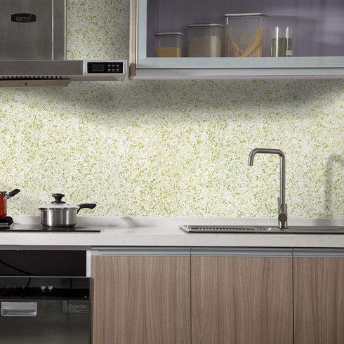 Self-Adhesive Wallpaper Marble Wallpaper Countertops Light Terrazzo Decorative Vinyl Wallpaper Waterproof Peel & Stick Wallpaper for Wall Decal...