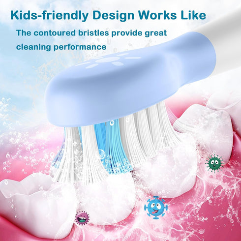 Compatible Philips Sonicare Kids Replacement Heads Fit Kids Philips Sonicare Replacement Heads hx6340 hx6330 hx6320 hx6321 for Children Boy Gril 3...