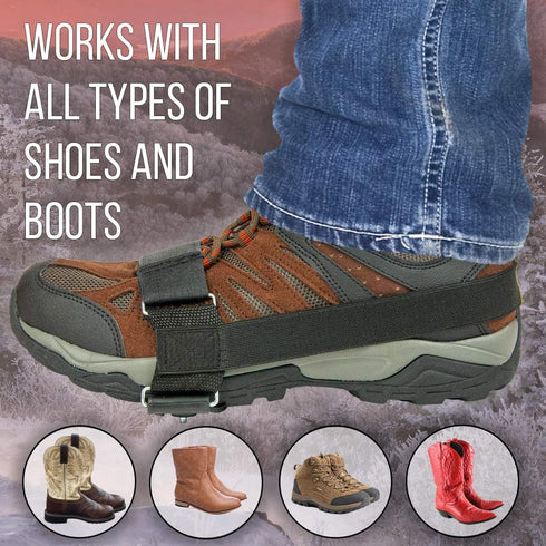 Job SITE Jobsite Ice Claws Snow & Ice Traction Cleats...