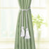Fenghuangwu Curtain Tiebacks Handmade Decorative Curtain Holdbacks Rope with Tassel (White, 4P)...