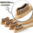 10 Count Bamboo Toothbrushes (Toothbrush Soft+Toothbrush Medium) Charcoal Toothbrushes - Natural Wood Toothbrushes Bulk, Reusable Travel Toothbrus...