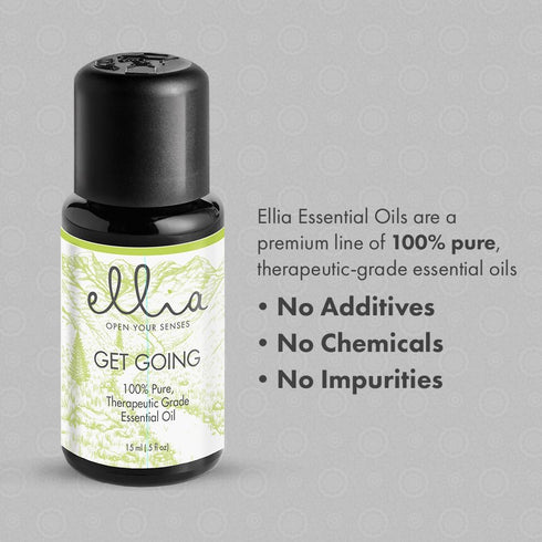 Ellia Diffuser Essential Oil | Get Going Blend| 15ml, 100% Pure, Therapeutic Grade...