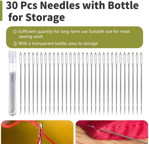 Needle Threaders Tool Set 47 in 1 for Hand Sewing, Sewing Machine, DIY (12 Pcs Needle Threaders + 2 Pcs Seam Rippers + 1 Pc Drawstring Threader+ 2...