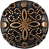 Bezelry 12 Pieces Flower Carvings Metal Shank Buttons. 18mm (11/16 inch) (Antique Copper)...