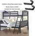 8 Pack Bunk Bed Ladder Hooks, Inside Width 1" Vinyl Coated Iron Heavy Duty Hook Brackets for Bed Decoration Tool with 2 Size Mounting Screws, 2.75...