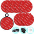 8 Pack 2.76"(70mm) Very High Bond Sticky Adhesive Replacement,Circle Double Sided Pads Gule for Dashboard/Windshield Suction Cup Phone Holder Car ...