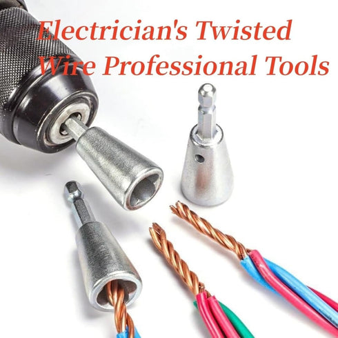 Wire Stripper for Drill, Drill Wire Stripping Tool Attachment, Wire Stripping and Twisting Tool, Electric Drill Wire Stripper and Twister, Quick E...