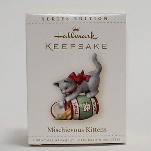 Hallmark 2006 CAT Ornament MISCHIEVOUS KITTENS #8 - KITTY in the TREAT JAR...