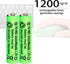 1.2V AAA 300mAh Ni-MH Rechargeable Batteries for Solar Lights,20 Packs...