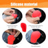 2 PCS Car Automatic Gear Shift Knob Cover, Anti-Slip Waterproof Silicone Vehicle Shifter Boots Cover, Universal Durable Automatic Knob Gear Lever ...