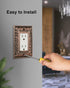 4-Pack Decorator Outlet Cover Plate, Paisley Pattern Decorative Switch Plates and Outlet Covers, Antique Copper Metal Wall Plate for Electrical Ou...
