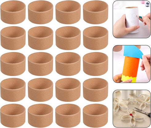 ULTNICE Empty Craft Cardboard Craft 20Pcs Round Cardboard Tubes Craft Rolls Craft Tubes Children DIY Craft Paper Rolls Brown Painting Cardboard Tu...