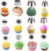 Cake Piping Set for Baking with Reusable Piping Bags and Tips, Standard Converters, Silicone Rings, Decorating Supplies for Deviled Egg , Cupcake ...