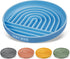 RICHIE Slow Feed Dog Bowl, Anti-Gulping, Durable Silicone, Safe for Small to Large Breeds, Blue...