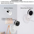 (Pack of 4) Wall Mount for Yi Home Camera 1080p, No Drilling, No Tools Install, Damage-Free Bracket for YI Kami Home Camera (Not Included Camera)...