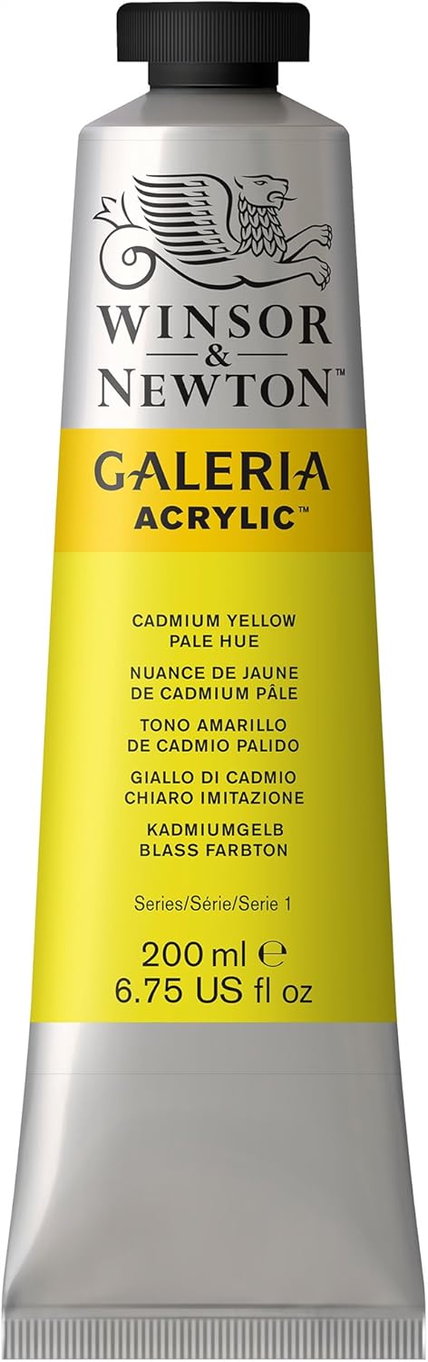 Winsor & Newton Galeria Acrylics - Cadmium Yellow Pale Hue - 200ml Tube...