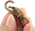 CRAFTMEMORE Swivel Lobster Claw Clasps Classic Trigger Snap Hooks CS10 Purse Landyard Clip 5/8" 3/4" 1" Pack of 10 (5/8 Inch, Antique Brass)...