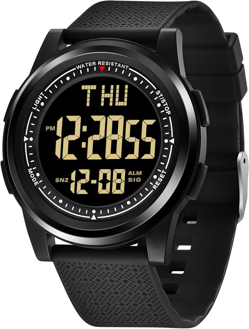 NN BEN NEVIS Watch for Men, Digital Watch with Stopwatch/Countdown/Alarm/Dual Time/Calender, Ultra-Thin Minimalist Fashion Simple Men's Wrist Watc...