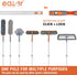 eazer Squeegee Window Cleaner 2 in 1 Rotatable Window Cleaning Tool Kit with Extension Pole, 62'' Telescopic Window Washing Equipment with Bendabl...