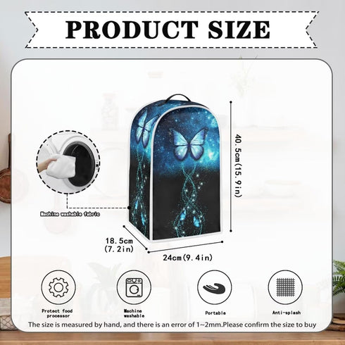 Blue Butterfly Print Blender Dust Cover Stand Mixer Appliance Cover Kitchen Appliance Cover Kitchen Mixer Attachments Small Appliance Covers Keep ...