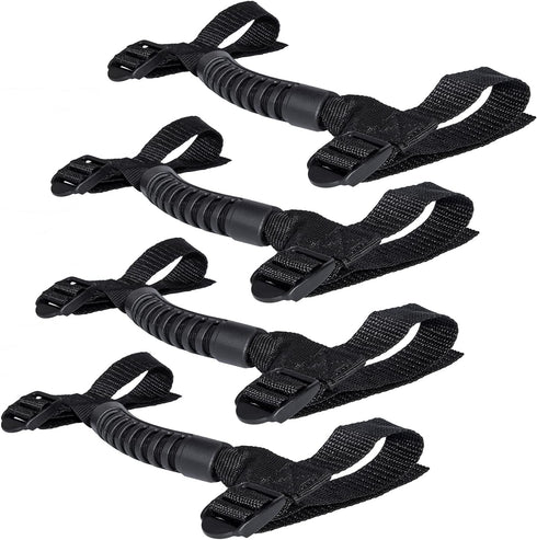 4 x Roll Bar Grab Handles Grip Handle for Jeep Wrangler YJ TJ JK JKU JL JLU Sports Sahara Freedom Rubicon X & Unlimited 1955-2024 2025 (Black)...