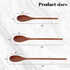 HANSGO 6PCS Long Handle Wooden Spoons, 10/12/14 Inch Wood Eating Spoons Japanese Style Cooking Utensil for Serving Mixing Stirring Dark Brown...