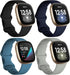 Dirrelo Bands Compatible for Fitbit Versa 3 & Sense, (4-Pack) Replacement TPU Sport Wristbands Accessories Strap for Versa 3 Sense Band Women Men,...