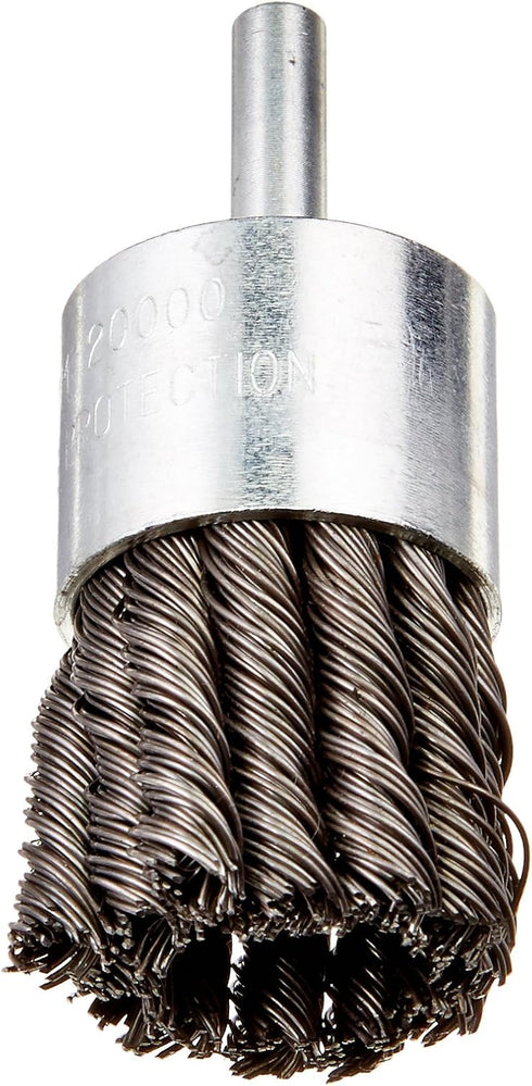 Firepower 1423-2118 Knot Type Crimped Wire End Brush with 1-1/2-Inch Diameter and 1/4-Inch Shank...