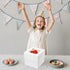 VGOODALL 2PCS Cake Boxes with Window, White Bakery Boxes Square Cardboard Cake Containers for Birthday Party Wedding 8 x 8 x 8 Inch...
