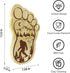 Sasquatch Charcuterie Board, 12.6" X 7.6" Unique Bigfoot Gifts, Footprint Cheese Board & Serving Tray for Anniversary Birthday Party Christmas Wed...