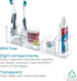 iDesign 43030 Med+ 12" Plastic Divided Vanity Medication and Bathroom Accessory, 12" x 3" x 3.5", Multi-Level Organizer...