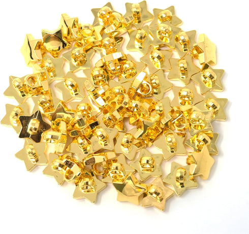 Honbay 60PCS Plastic Star Buttons Decorative Sewing Craft Buttons Embellishments for Scrapbooking Clothing DIY Craft and Other Projects (12mm)...