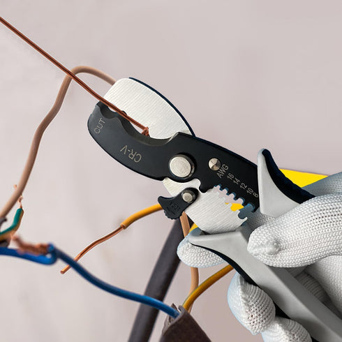Wire Cutters Stripper, BOOSDEN 8 inch Cable Cutters, Awg Wire Cutters,Precision Wire Stripper,Heavy Duty Cable Cutters, Spring Cable Cutting Plier...