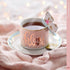 MJartoria Rose Gold Holographic Vinyl Bundle 12 Sheets, 12'' x10'' Glitter Permanent Craft Adhesive Vinyl, for Cups Glass Mirrors Mugs Decals Sign...