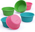 Bakerpan Silicone Jumbo Muffin Cups For Baking, Smooth Large Air Fryer Muffin Cups, 3 1/2 Inch Muffin Baking Cups, Jumbo Cupcake Liners - Set of 6...