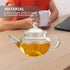 Restaurant Teapot Tea Steeper Handle Teapot Transparent Glass Teapot Tea Kettle Small Glass Teapot Tearoom Teapot Kettle Hotel Coffee Pot Glass Te...