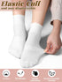 12 Pairs Mini Crew Socks for Women Soft Cotton Ankle Socks Athletic Running Quarter Socks for Tennis Daily Golf Sport...