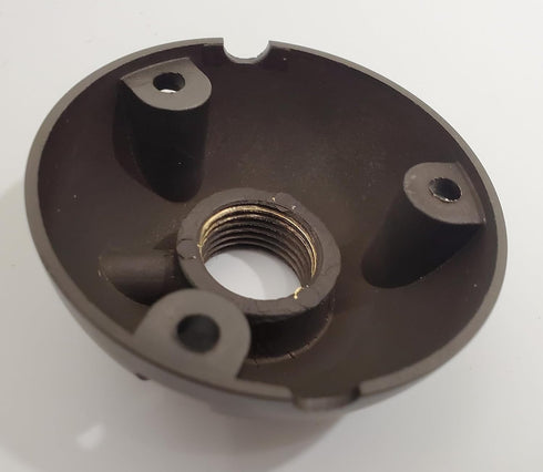 Brass Mounting Plate, Heavy Duty Surface Flush Mount for Low Voltage Outdoor Landscape Lighting, Easy to Install, ?Solid Metal Construction...