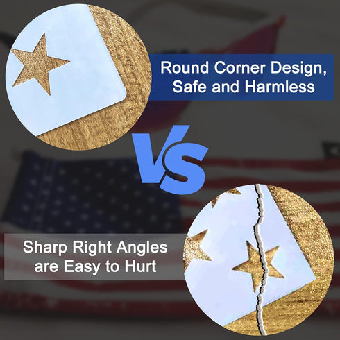 Jumbo American Flag 50 Star Stencil Template, 24.5'' x 17.5'', 3 Sizes Large Plastic Stencil Template for Painting on Wood, Fabric, Paper, Airbrus...
