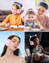 Kids Bluetooth Headphones,Cat Ear LED Light Child Wireless Headphones with Mic,Adjustable Headband,TF Card,Foldable Bluetooth Stereo Over-Ear Kids...