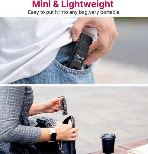 Phone Tripod Mount Holder for iPhone - ULANZI ST-06S Camera Hot 2 Cold Shoe Phone Mount Compatible for iPhone Android Sony Canon DJI Ronin S/SC Zh...