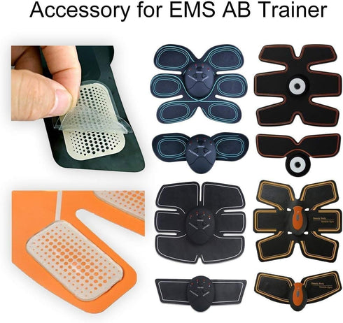 50 Pcs/25 Packs Pads Abs Trainer Replacement Gel Sheet for Abdominal Muscle Trainer, Accessory for Ab Workout Toning Belt....